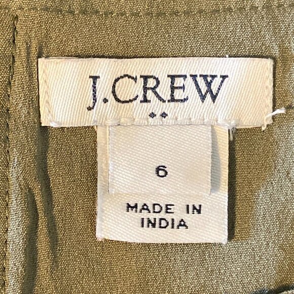 J. Crew Lace Tee Shirt Green Size 6 - Picture 4 of 6